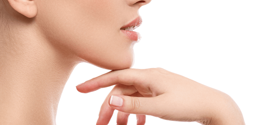 Palisades Vein Center- a woman's profile with her hand on her chin