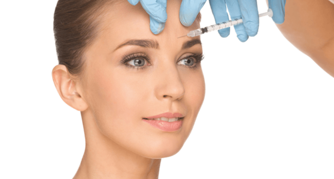 Palisades Vein Center- woman receiving botox in her forehead